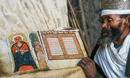 Ethiopia is an outlier in the Orthodox Christian world An Orthodox priest at Nakuto Lab Rock Church, outside Lalibela, Ethiopia. About three-quarters of Orthodox Ethiopians say they attend church every week. (Eric Lafforgue/Art in All of Us/Corbis via Getty Images)