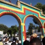The present church was erected in 1962 by Emperor Haile Selassie, replacing one his father Ras Makonnen had erected to celebrate the Ethiopian victory in the Battle of Adwa.